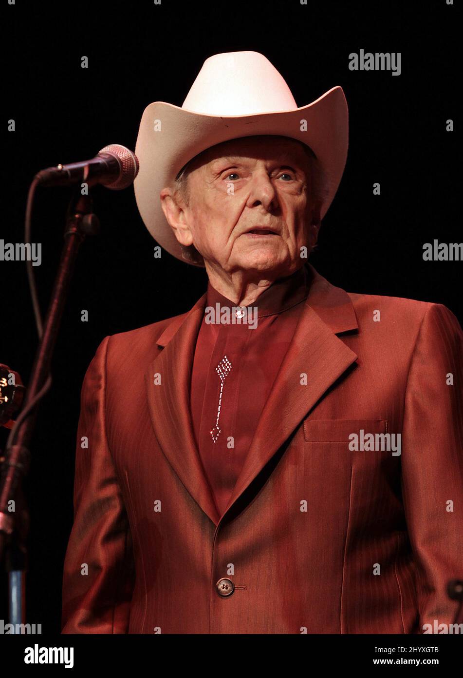 Ralph Stanley Bluegrass Jamboree held at the Bethel Woods Center for the Arts, New York Stock Photo