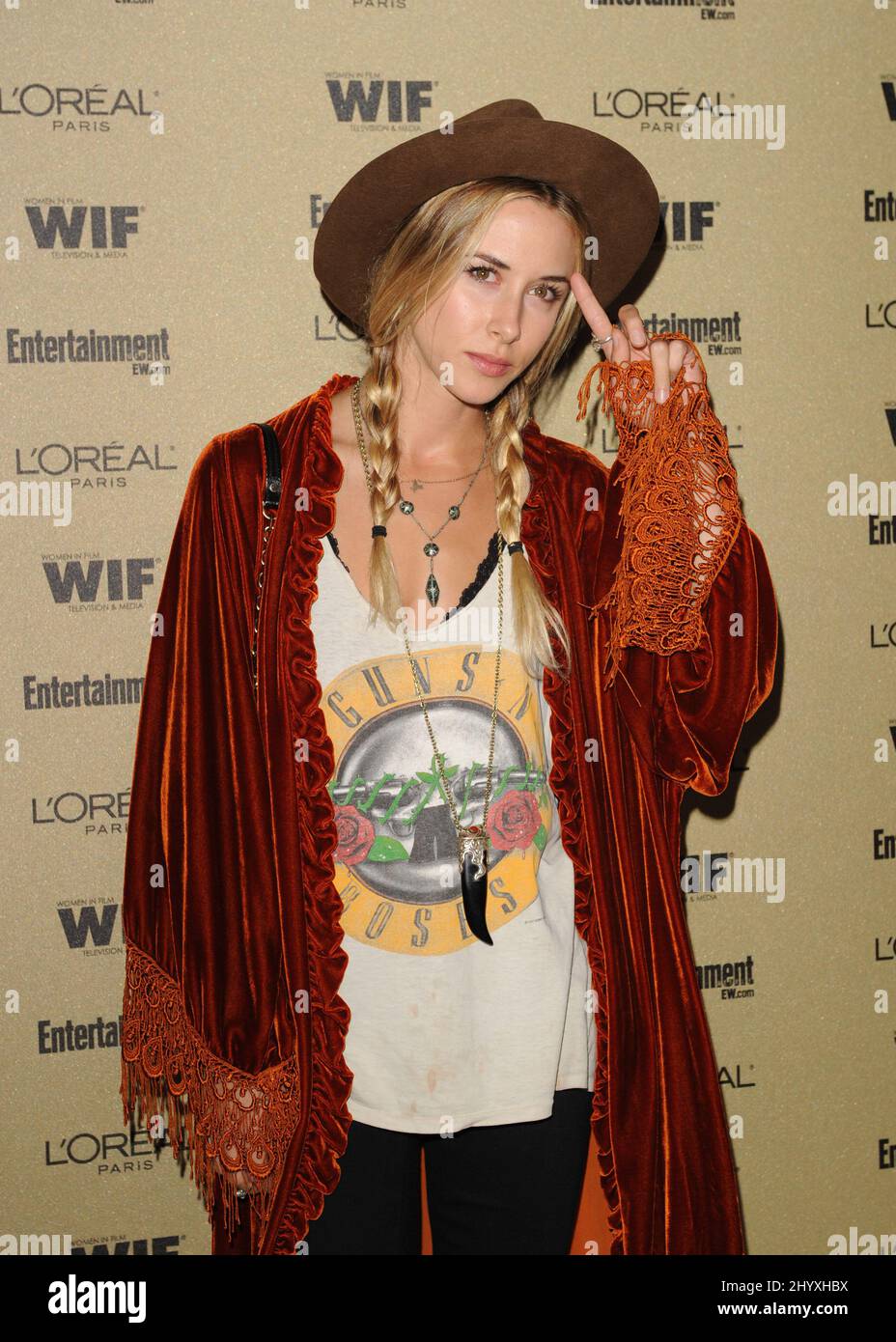 Gillian Zinser at the Entertainment Weekly and Women In Film Pre-Emmy Party at the 'Restaurant' at the Sunset Marquis Hotel on August 27, 2010 in West Hollywood, California. Stock Photo