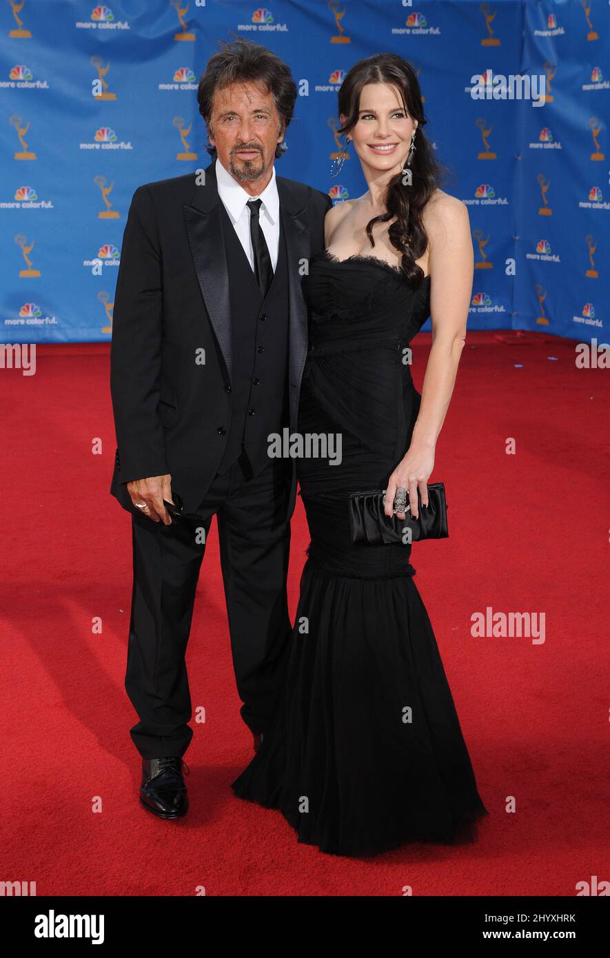 Al Pacino and Lucila Sola arriving at the 62nd Annual Primetime Emmy