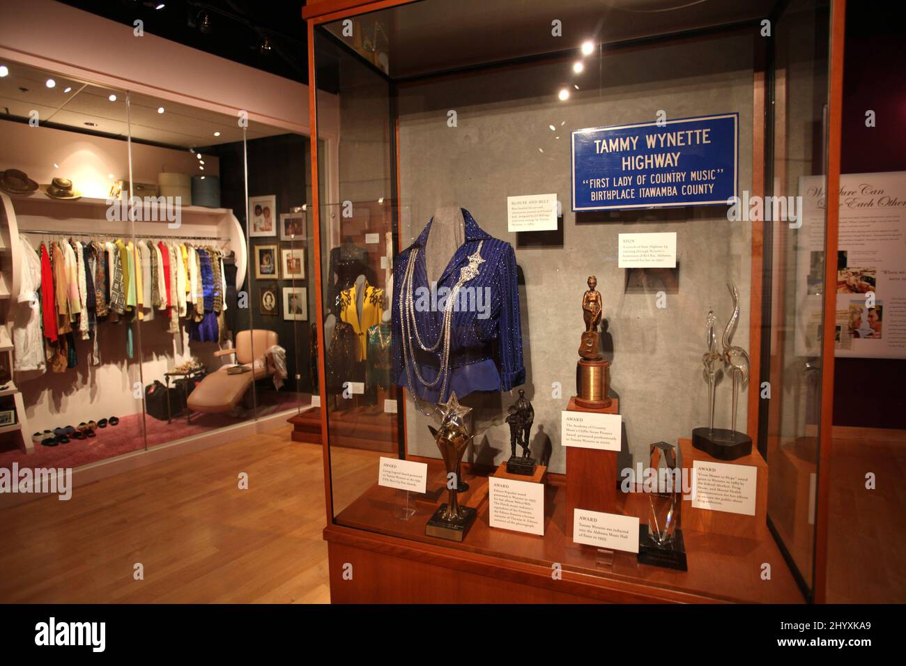 Tammy Wynette Exhibition at the Country Music Hall of Fame, Nashville Stock Photo