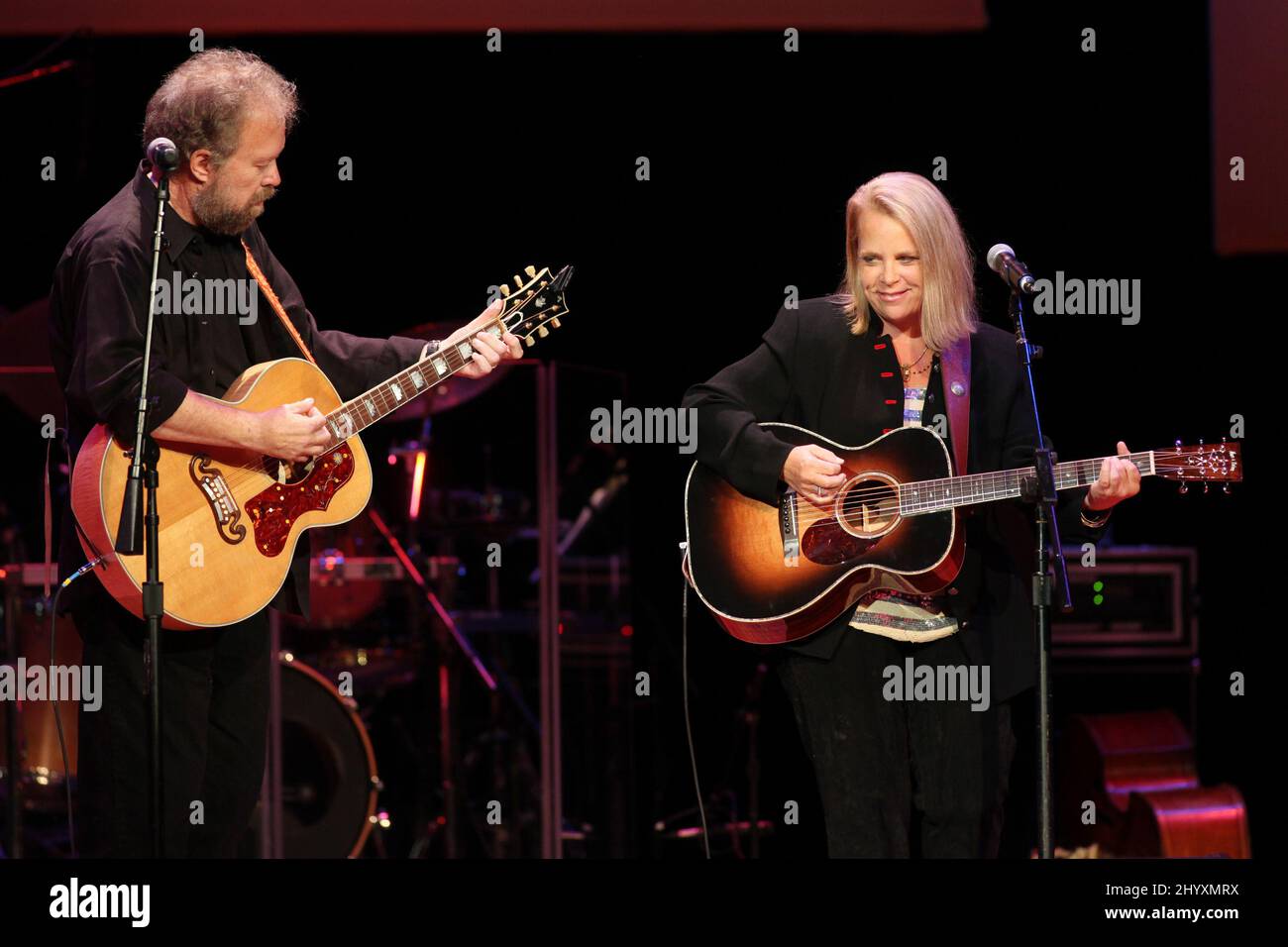 Don Schlitz,Mary Chapin Carpenter during the Academy of Country Music Awards Honors at the Ryman Auditorium, Nashville. Stock Photo