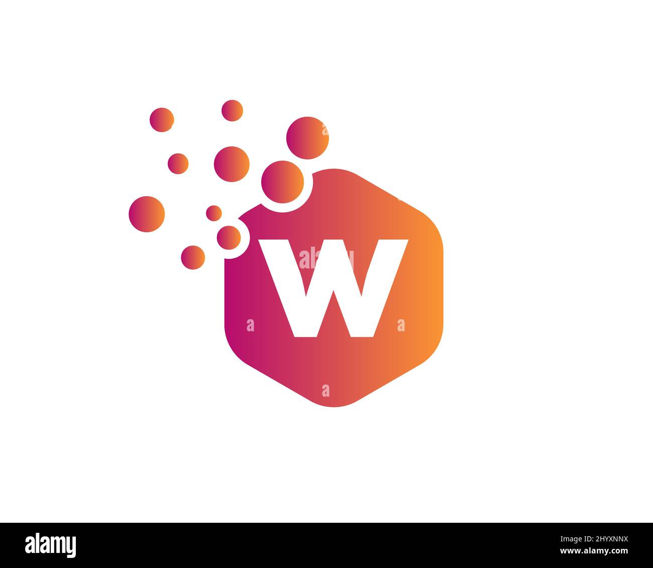 Hexagon W Letter Logo. Abstract W Letter Logo. Letter W Logo Design ...
