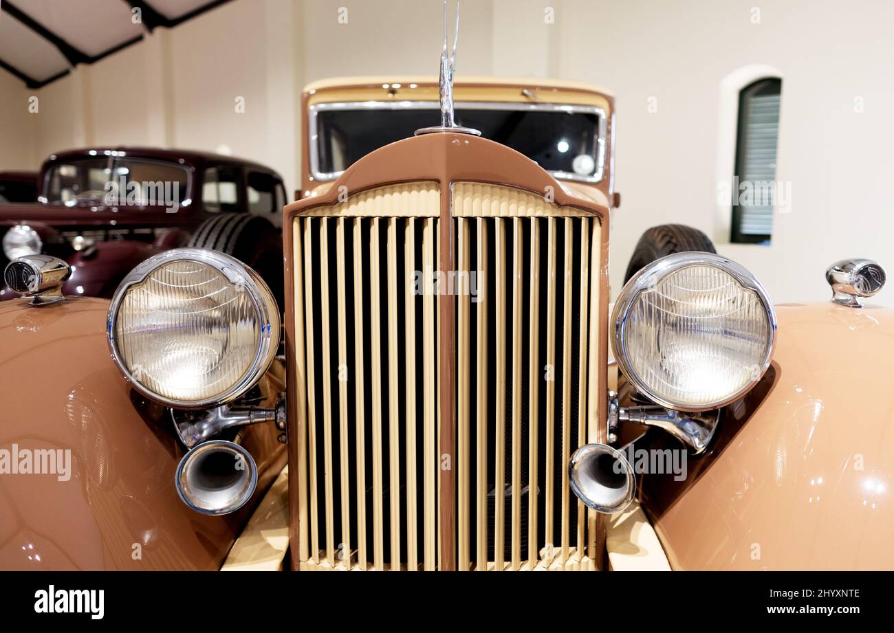 A 1934 Packard Super Eight at The Franschhoek Motor Museum South Africa Stock Photo