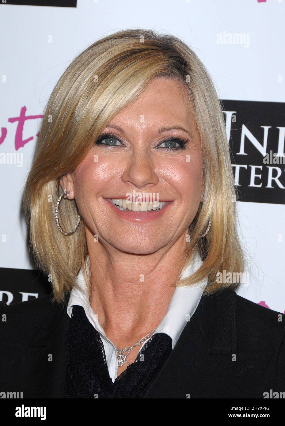 Olivia Newton-John during the '1 A Minute' docudrama premiere screening supporting Susan G. Komen for the Cure held at the Fletcher Jones Auditorium at Woodbury University, California Stock Photo