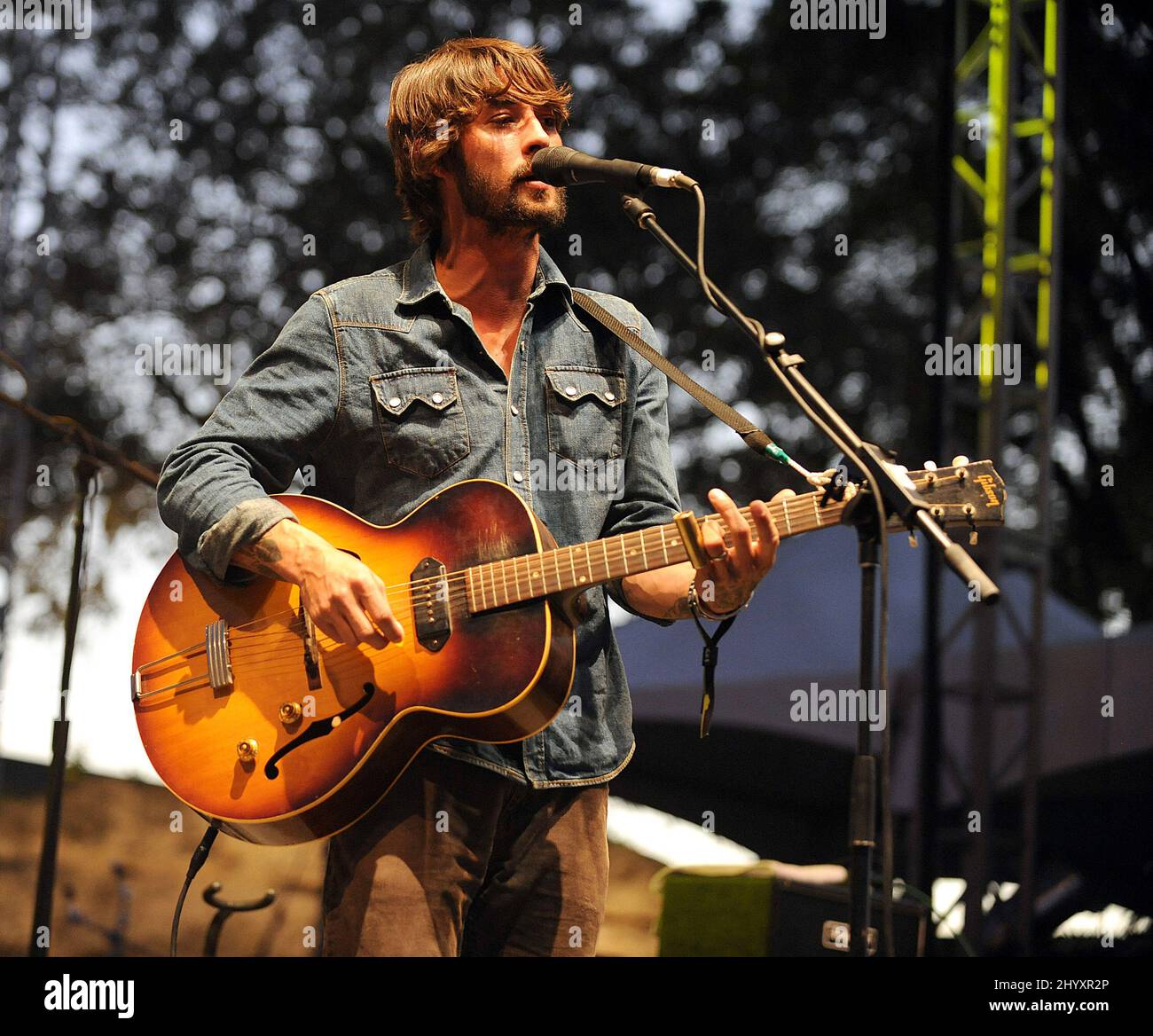 Ryan Bingham at the Austin City Limits Music Festival held at Zilker Park in Austin, Texas Stock Photo