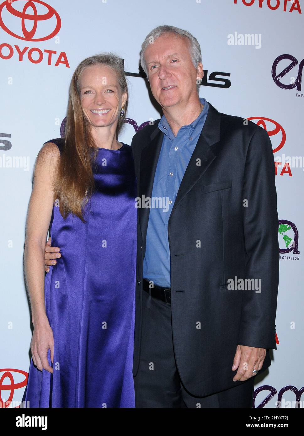 Suzy Amis and James Cameron during the 20th Annual Environmental Media Awards held at Warner Bros, California Stock Photo