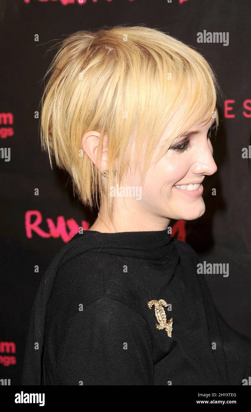 Ashlee Simpson during the screening of 'Runaway' in Los Angeles, California Stock Photo
