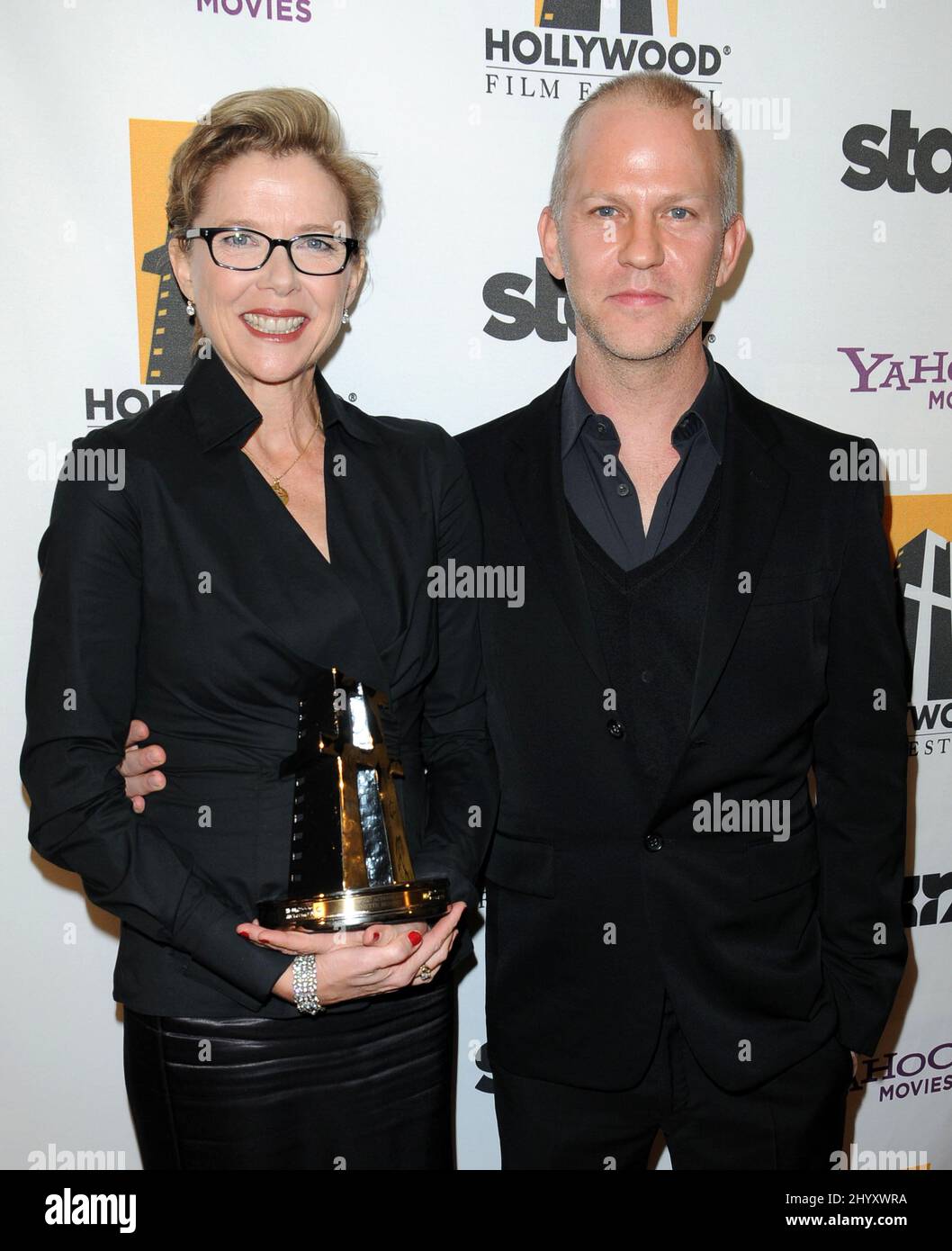 Annette Bening and Ryan Murphy at the 14th Annual Hollywood Awards Gala held at the Beverly Hilton Hotel, Beverly Hills, California. Stock Photo