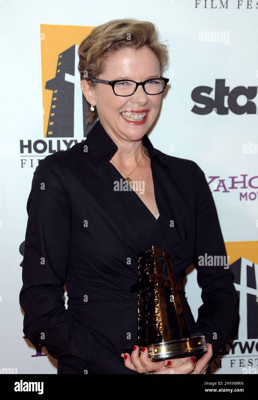 Annette Bening at the 14th Annual Hollywood Awards Gala held at the Beverly Hilton Hotel, Beverly Hills, California. Stock Photo