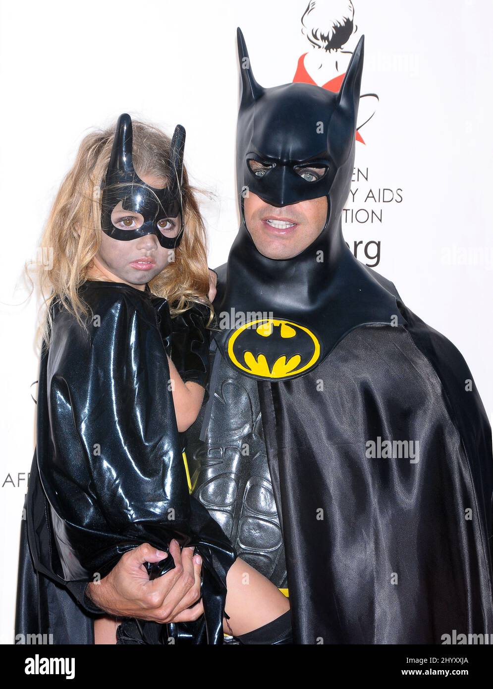 David Charvet and daughter Heaven at the 17th Annual Dream Halloween benefiting Children Affected by Aids Foundation presented by Mattel and Toys 'R' US held at Barker Hanger, Santa Monica. Stock Photo