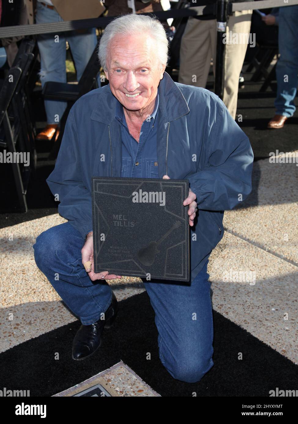 Mel Tillis during their introduction ceremony to the Music Walk Of Fame in Nashville, Tennessee Stock Photo