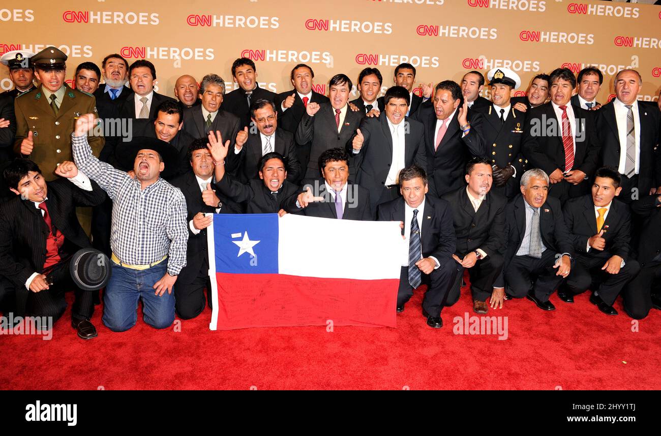 Chilean Miner at the 2010 CNN Heroes: An All-Star Tribute, held at the Shrine Auditorium, Los Angeles. Stock Photo