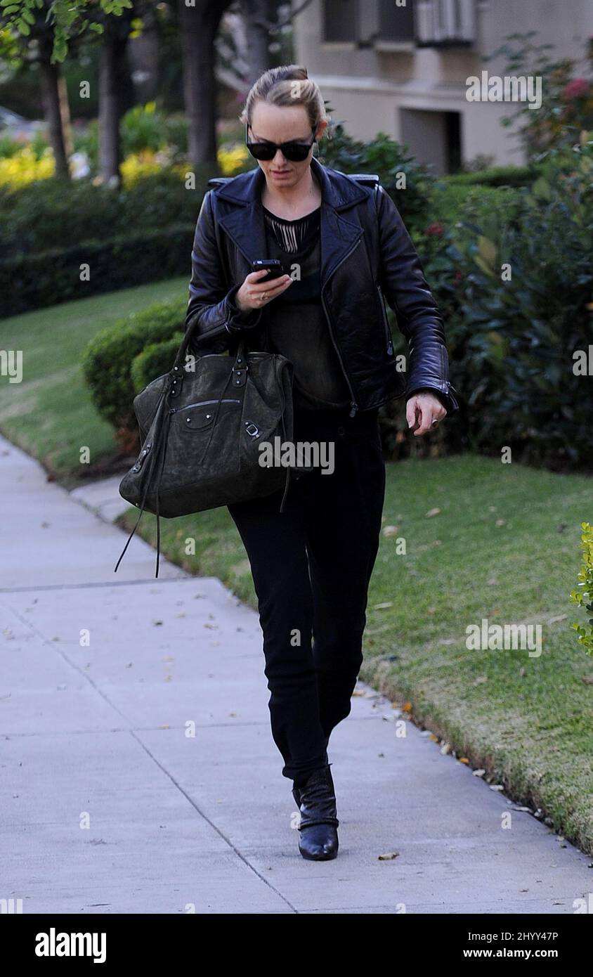 Amber Valletta is seen out and about in Los Angeles, USA Stock Photo