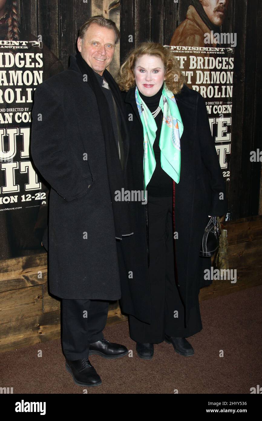 David Rasche and Celia Weston at the 'True Grit' premiere held at the
