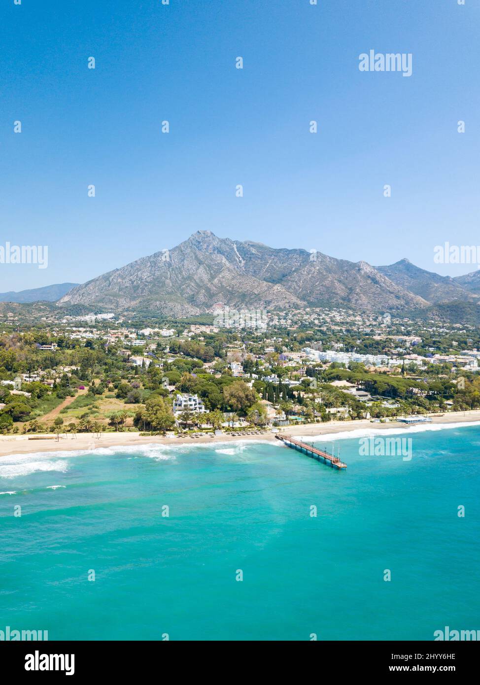 Beautiful and unique aerial perspective of luxury and exclusive area of