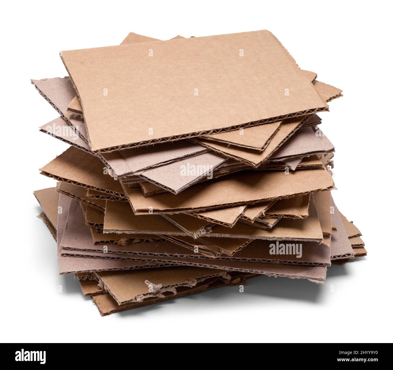 Pile of Cardboard Pieces Cut Out on White Stock Photo Alamy