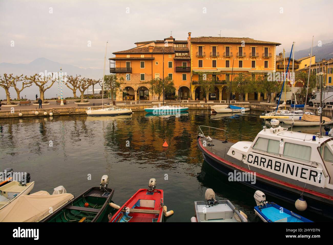 Torri del Benaco, Italy - December 27th 2021. The Torri del Benaco ...