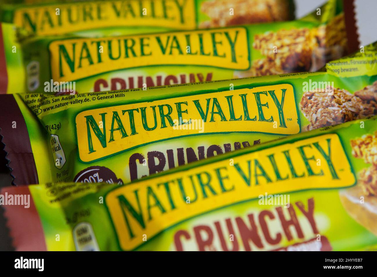 Nature Valley protein bars Stock Photo