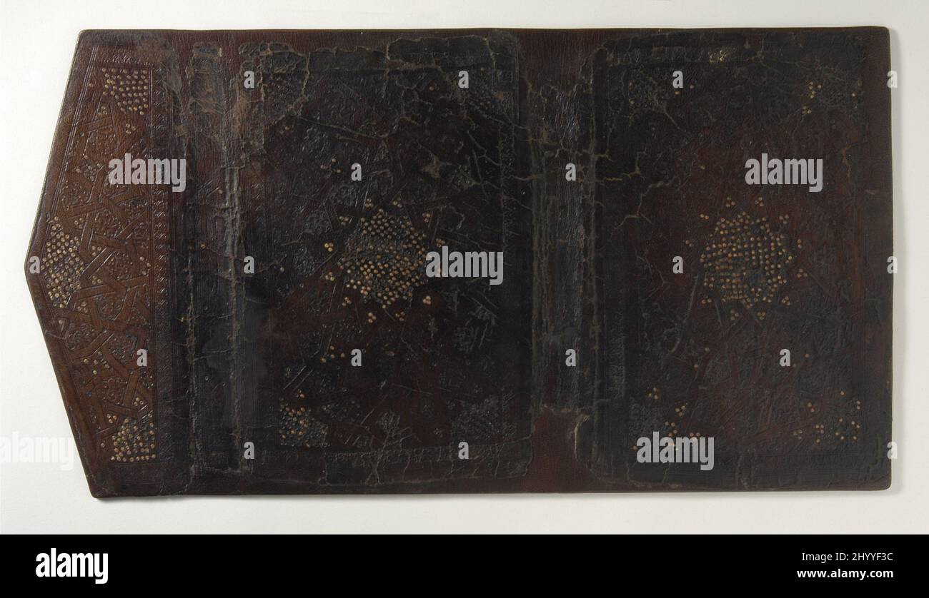 Bookbinding. Egypt, 14th century. Manuscripts; covers. Leather, blind tooled, and stamped with