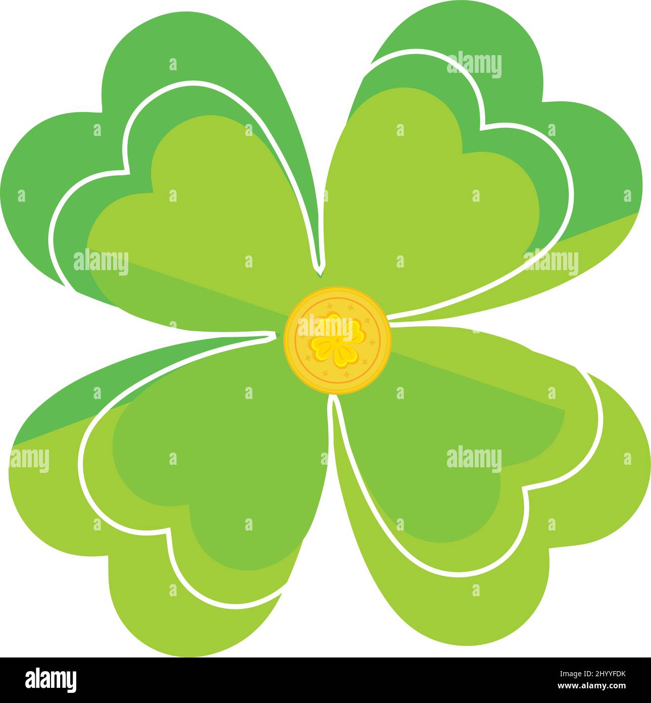 Isolated patrick day green clover Vector Stock Vector Image & Art - Alamy