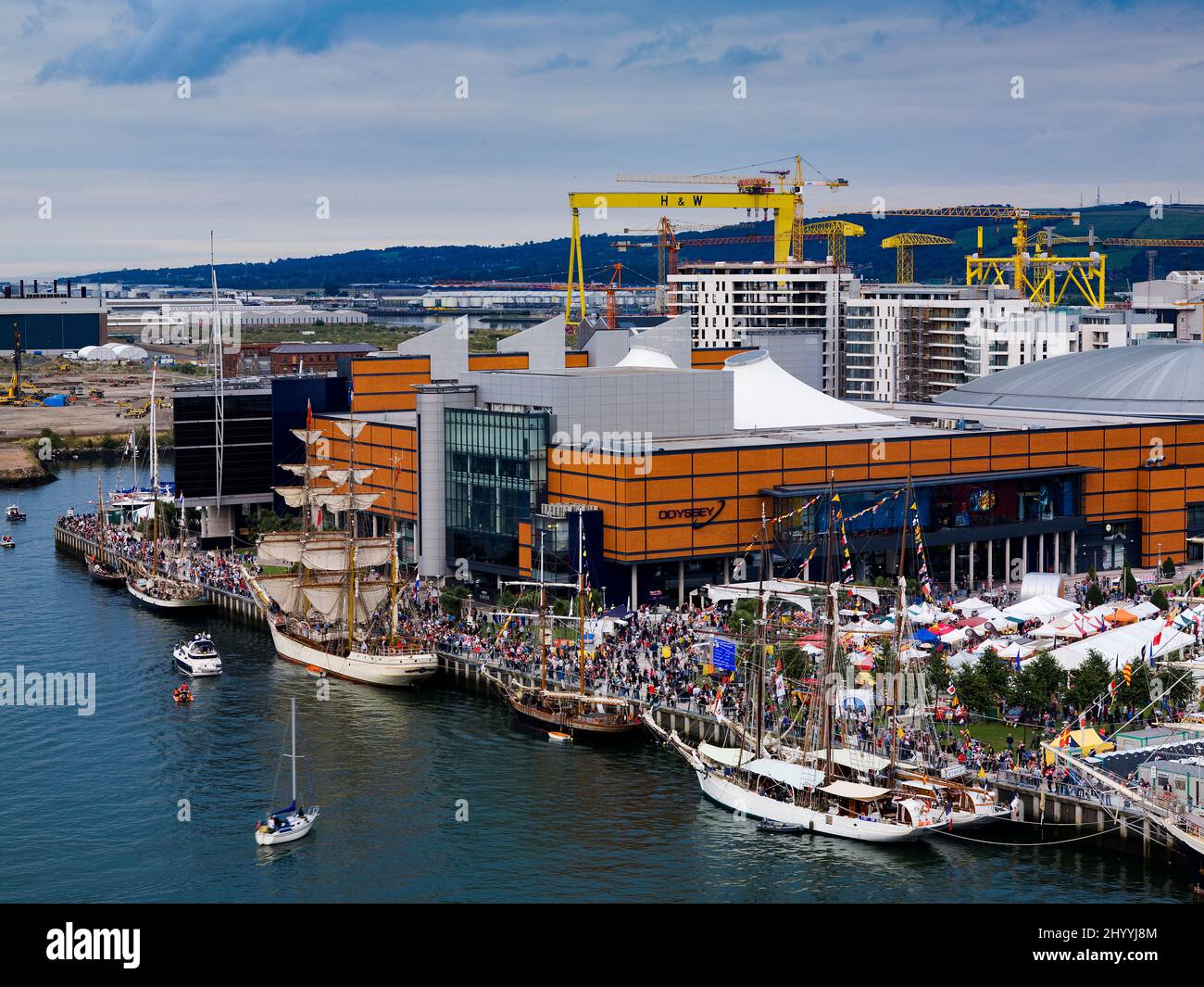 Tall Ships Belfast August 2009 Stock Photo