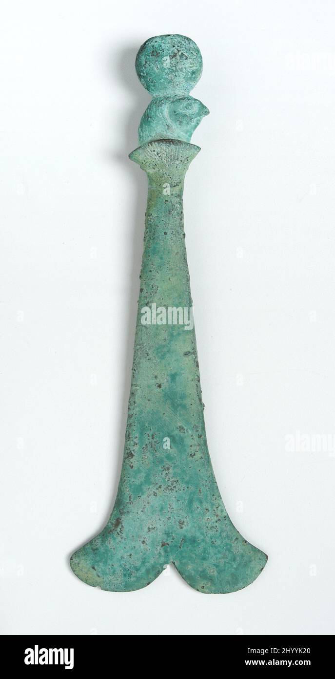 Ritual Knife with Falcon Head. Egypt, Late Period-Ptolemaic Period, 664 ...