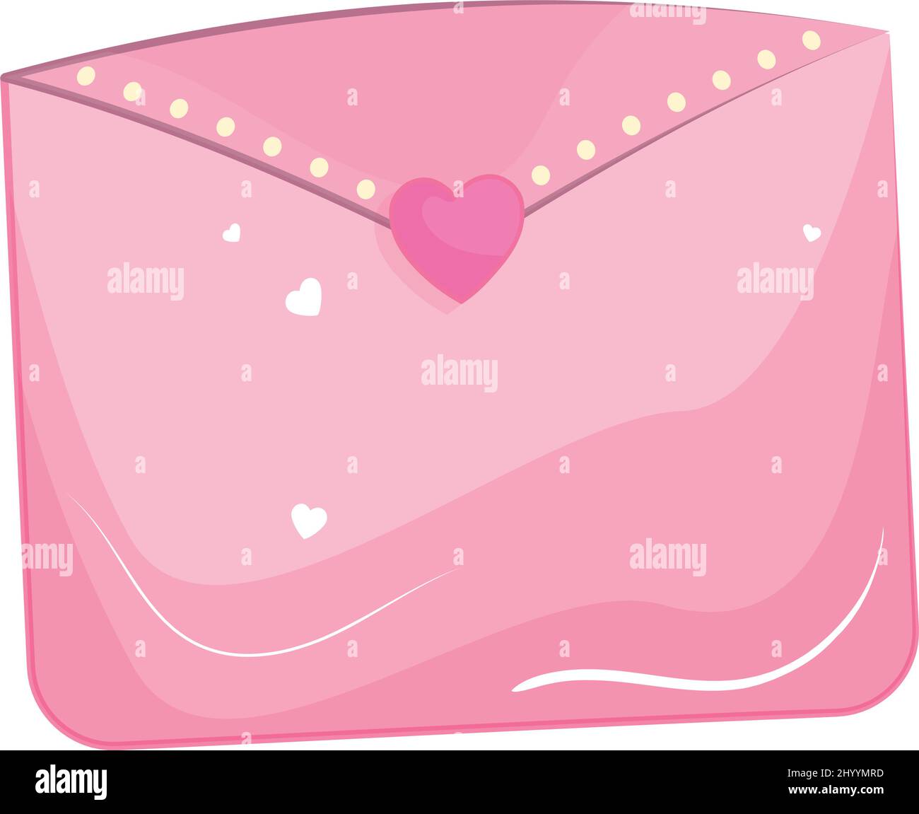 Isolated pink letter message with a heart shape Vector Stock Vector ...