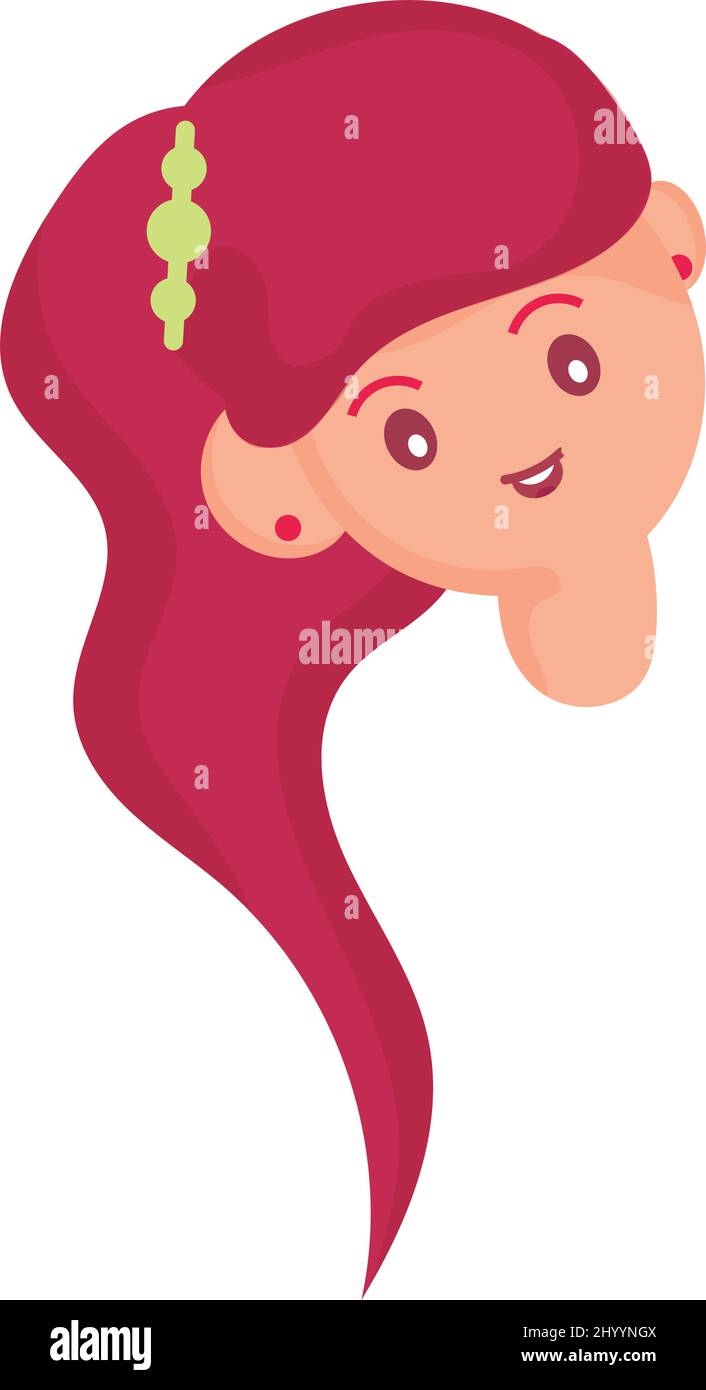 Isolated happy girl avatar cartoon Vector Stock Vector Image & Art - Alamy