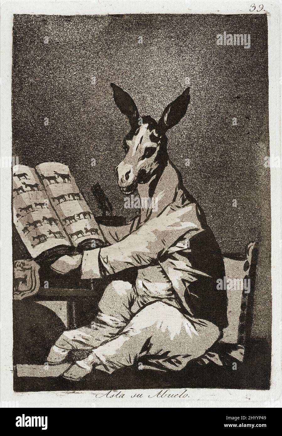 And so was his grandfather. Francisco Goya y Lucientes (Spain, Fuendetodos, 1746-1828). Spain, 1799. Prints. Aquatint Stock Photo