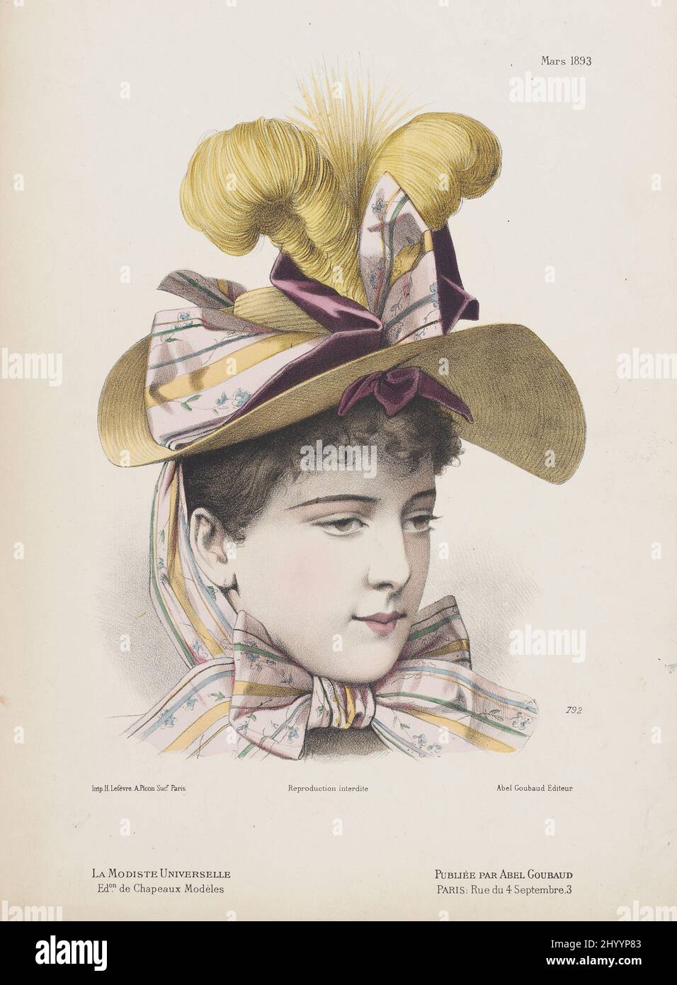 Fashion Plate for 'La Modiste Universelle'. France, March 1893