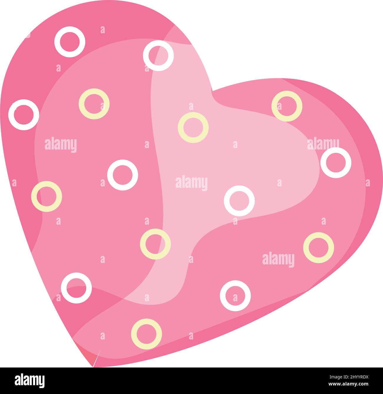 Isolated colored heart shape symbol Vector Stock Vector Image & Art - Alamy