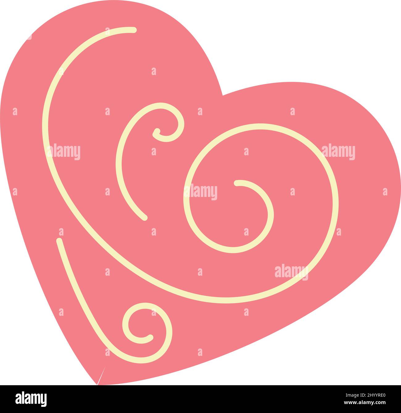 Isolated colored heart shape symbol Vector Stock Vector Image & Art - Alamy