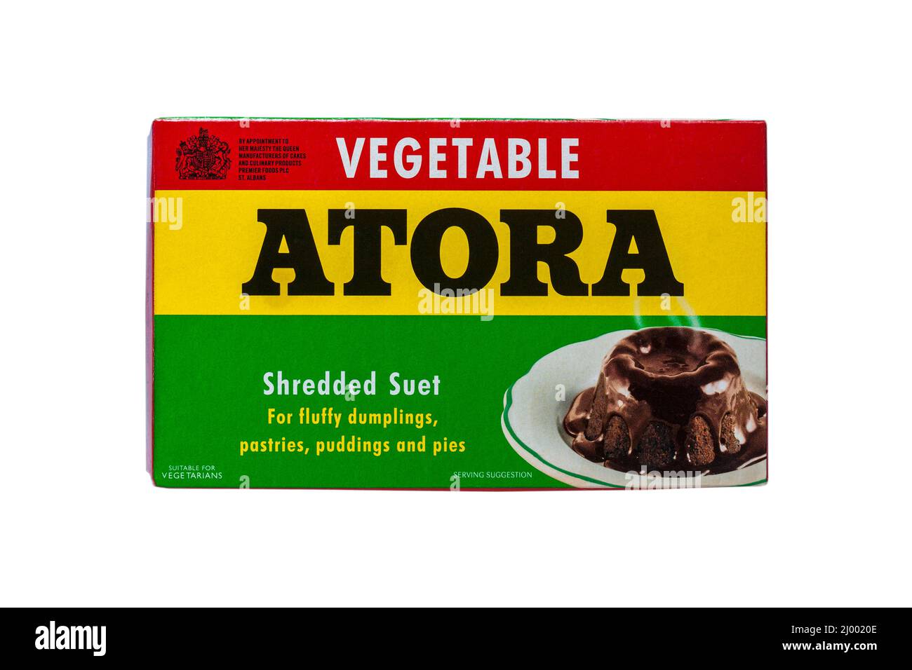 Box of Atora Vegetable Shredded Suet isolated on white background