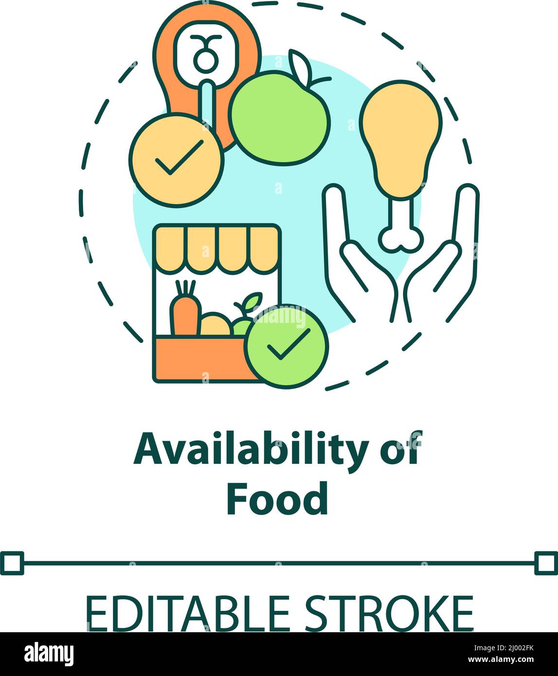 Availability of food concept icon Stock Vector Image & Art Alamy