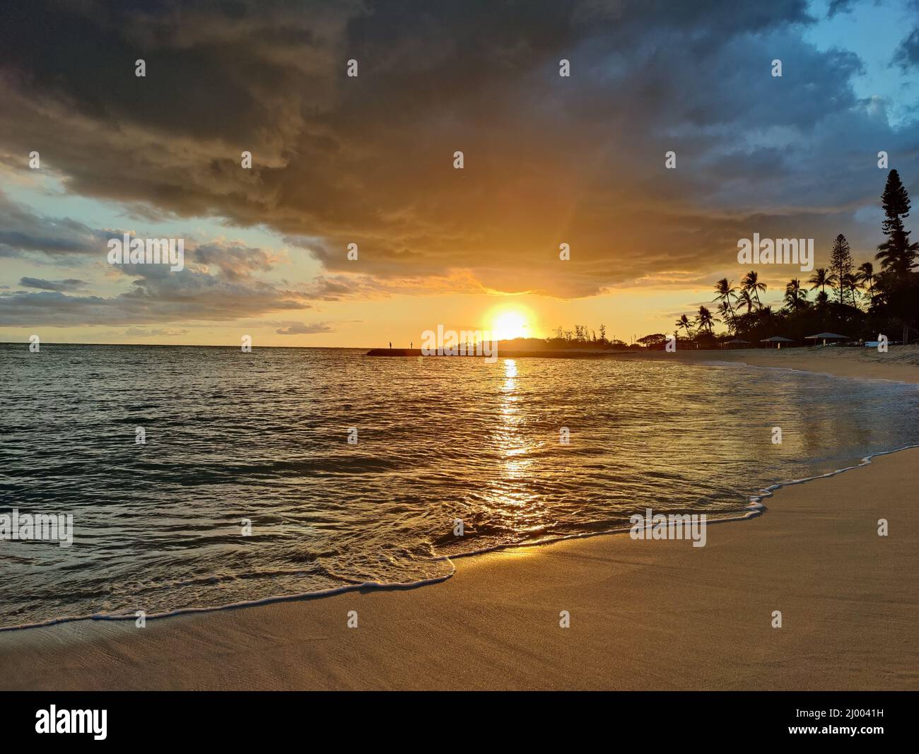 shots of Iroquois Beach during sunset and sunrise Stock Photo Alamy