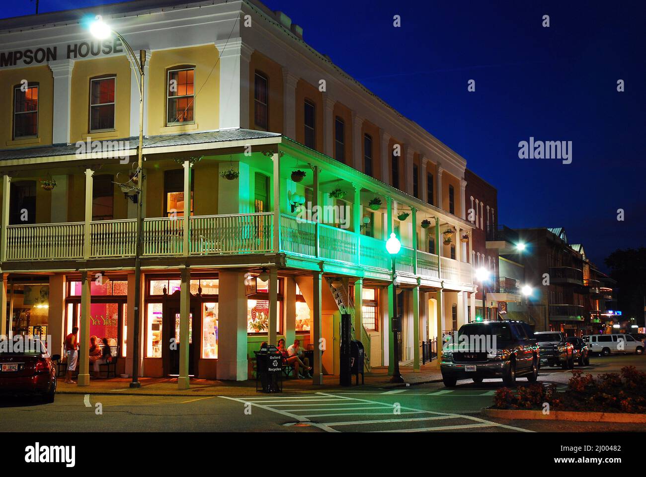 Downtown Oxford, Mississippi Stock Photo