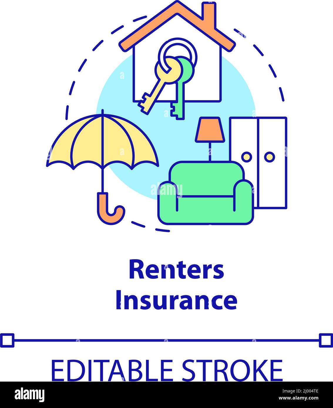 Renters insurance concept icon Stock Vector Image & Art Alamy