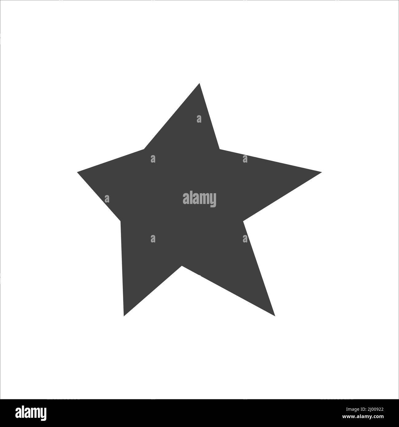 star icon vector on a white background Stock Vector Image & Art - Alamy