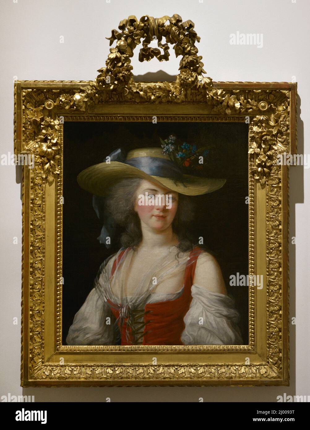 Elisabeth Louise Vigée Le Brun (1755-1842). French portrait painter. Portrait of Anne Catherine Le Preudhomme de Châtenoy, Countess of Verdun, 1782. Oil on canvas. National Museum of Ancient Art (MNAA). Lisbon. Portugal. Stock Photo