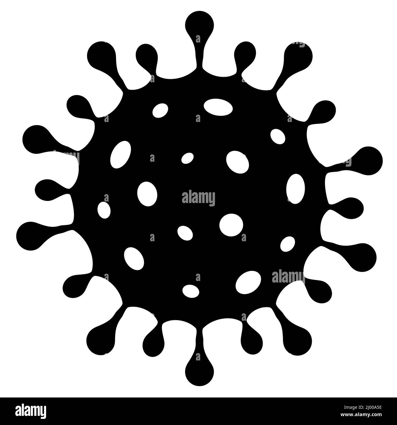 Vector illustration of virus coronavirus covid-19 isolated on white ...