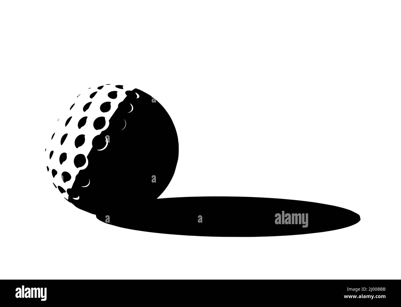 Stylized vector illustrations of golf ball Stock Vector