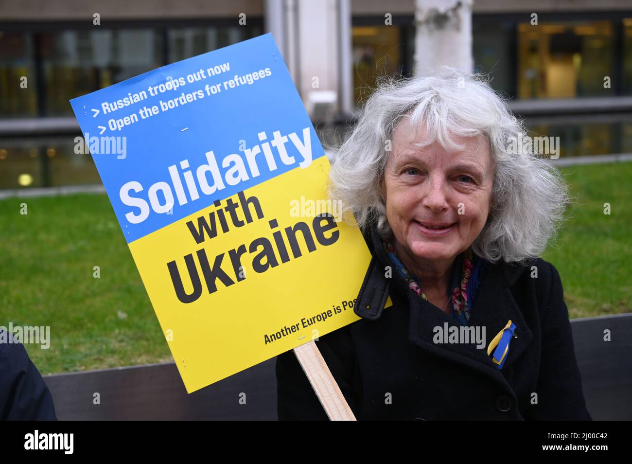Home office, London, UK, 15 March 2022. Protest against the British