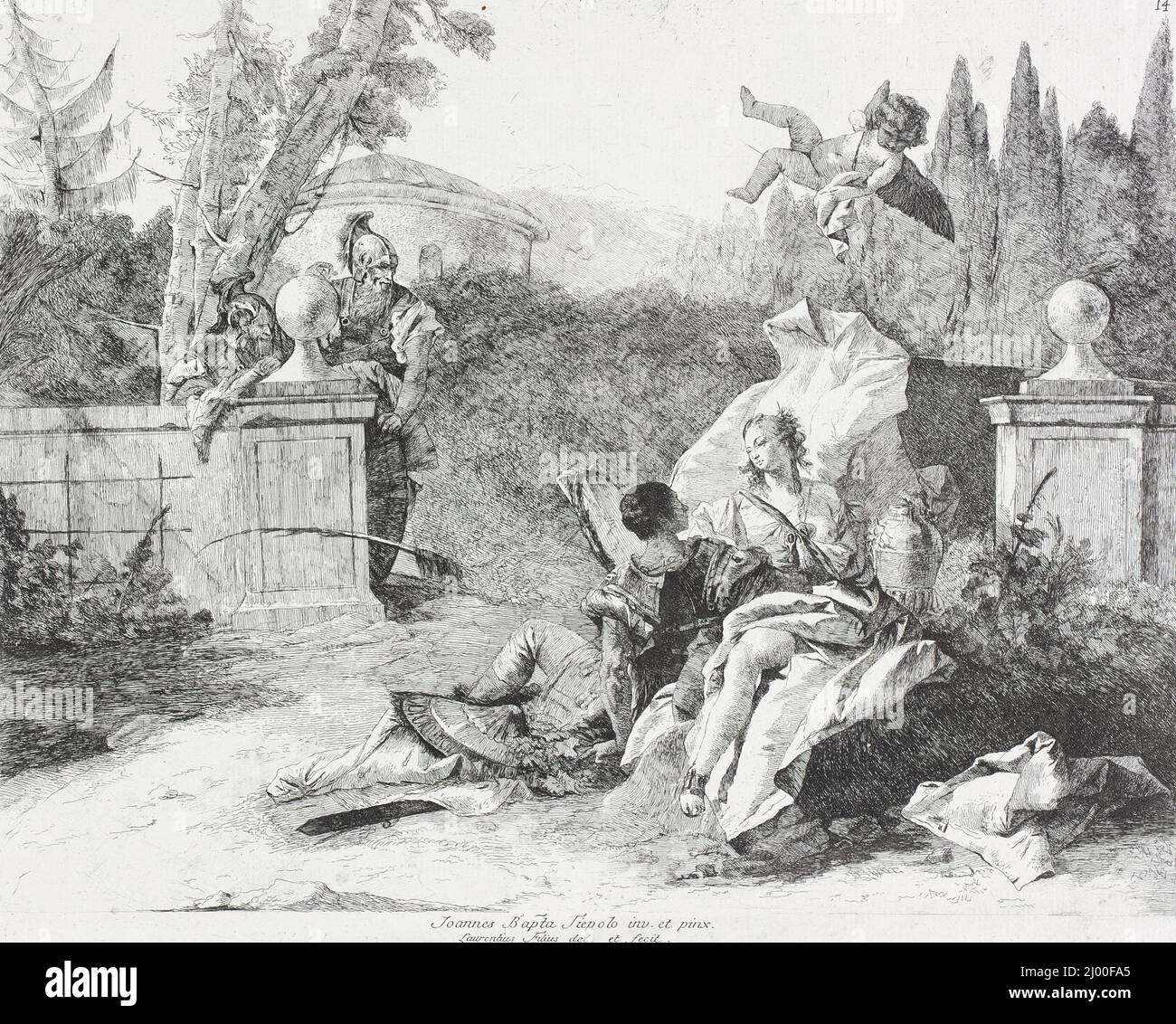 Rinaldo and Armida. Lorenzo Baldissera Tiepolo (Italy, Venice, 1736 ...