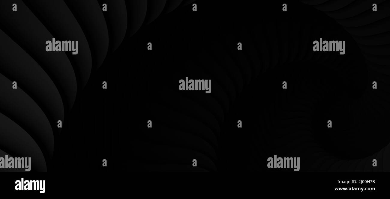 3D illustration of an abstract black background with lines Stock Photo ...