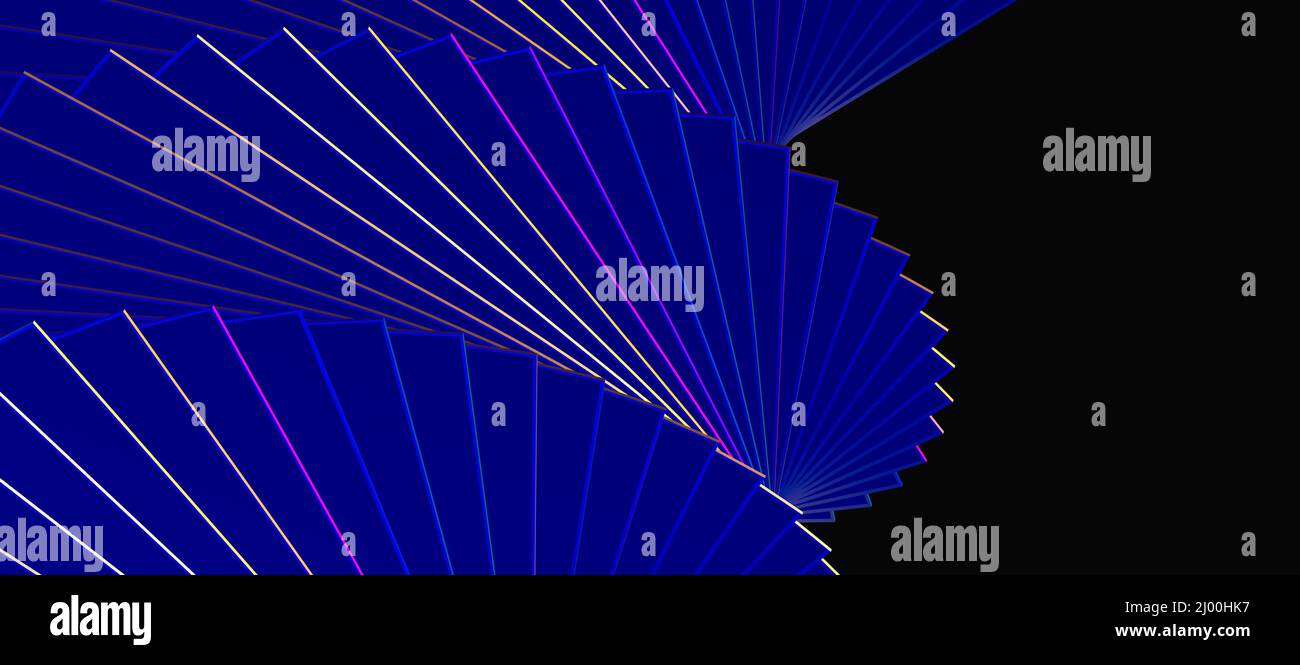 3D illustration of a blue 3D render abstract background Stock Photo - Alamy