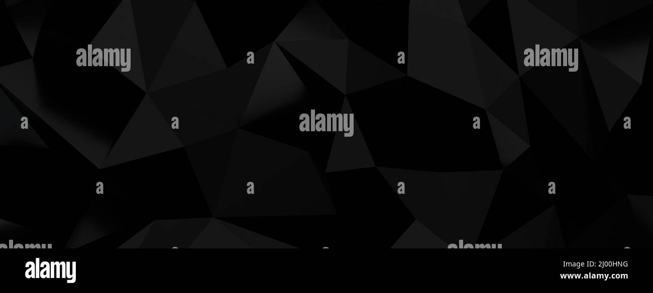 3D illustration of black and white abstract shapes Stock Photo - Alamy