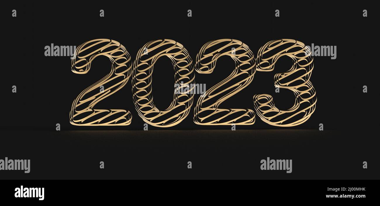 3D illustration numbers isolated on a black background Stock Photo - Alamy