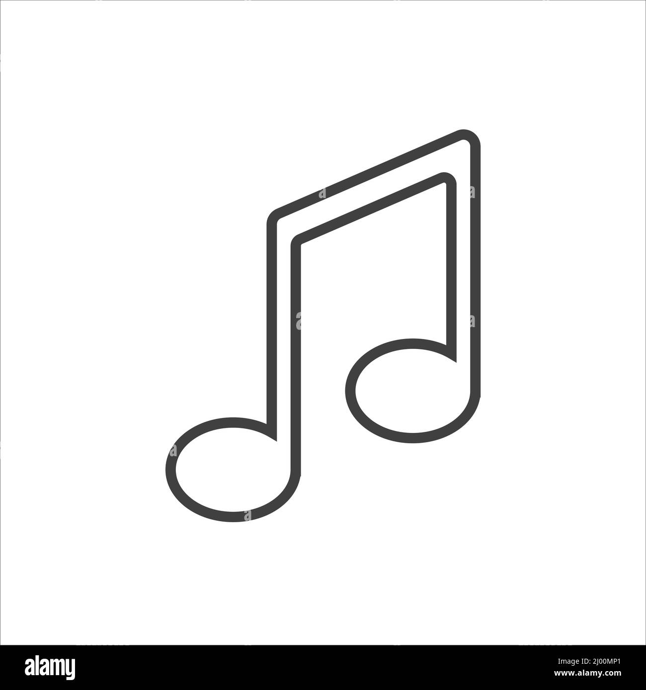 music icon on white background Stock Vector Image & Art - Alamy