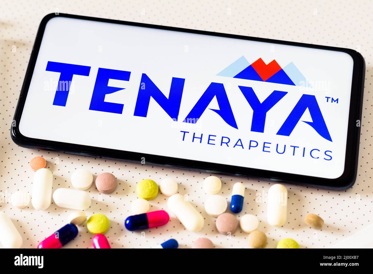 Tnya In this photo illustration the Tenaya Therapeutics logo seen displayed ...