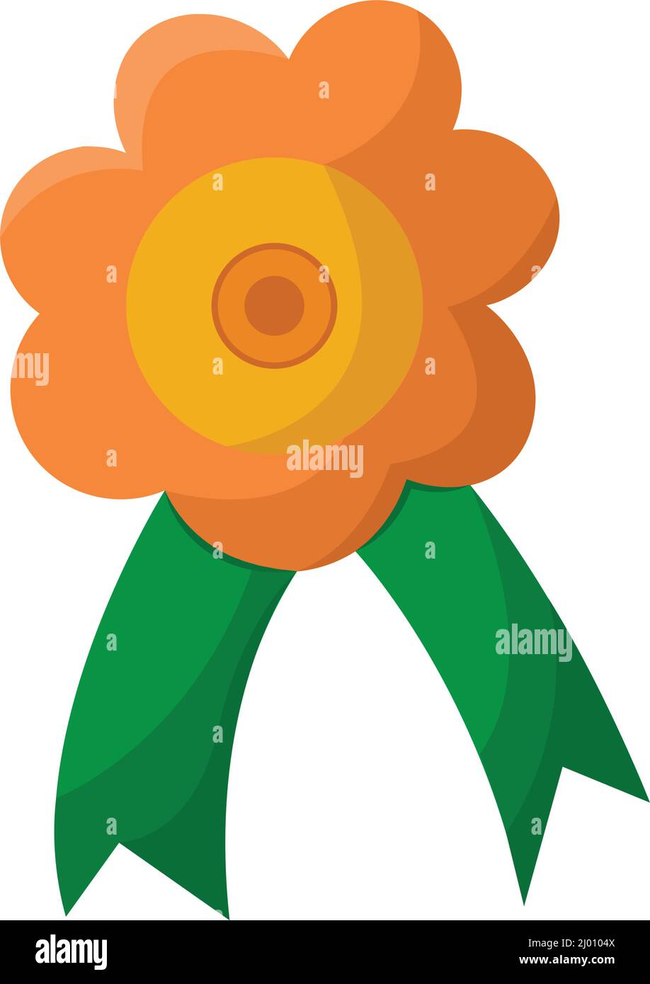 Isolated winner award medal with ribbon Saint patrick day Vector Stock ...